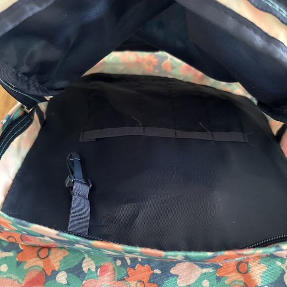 JanSport Right Pack Expressions Backpack Floral Print Originals Suede Bottom - Picture 3 of 7